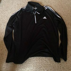Adidas Golf 1/4 zip Black Pull Over